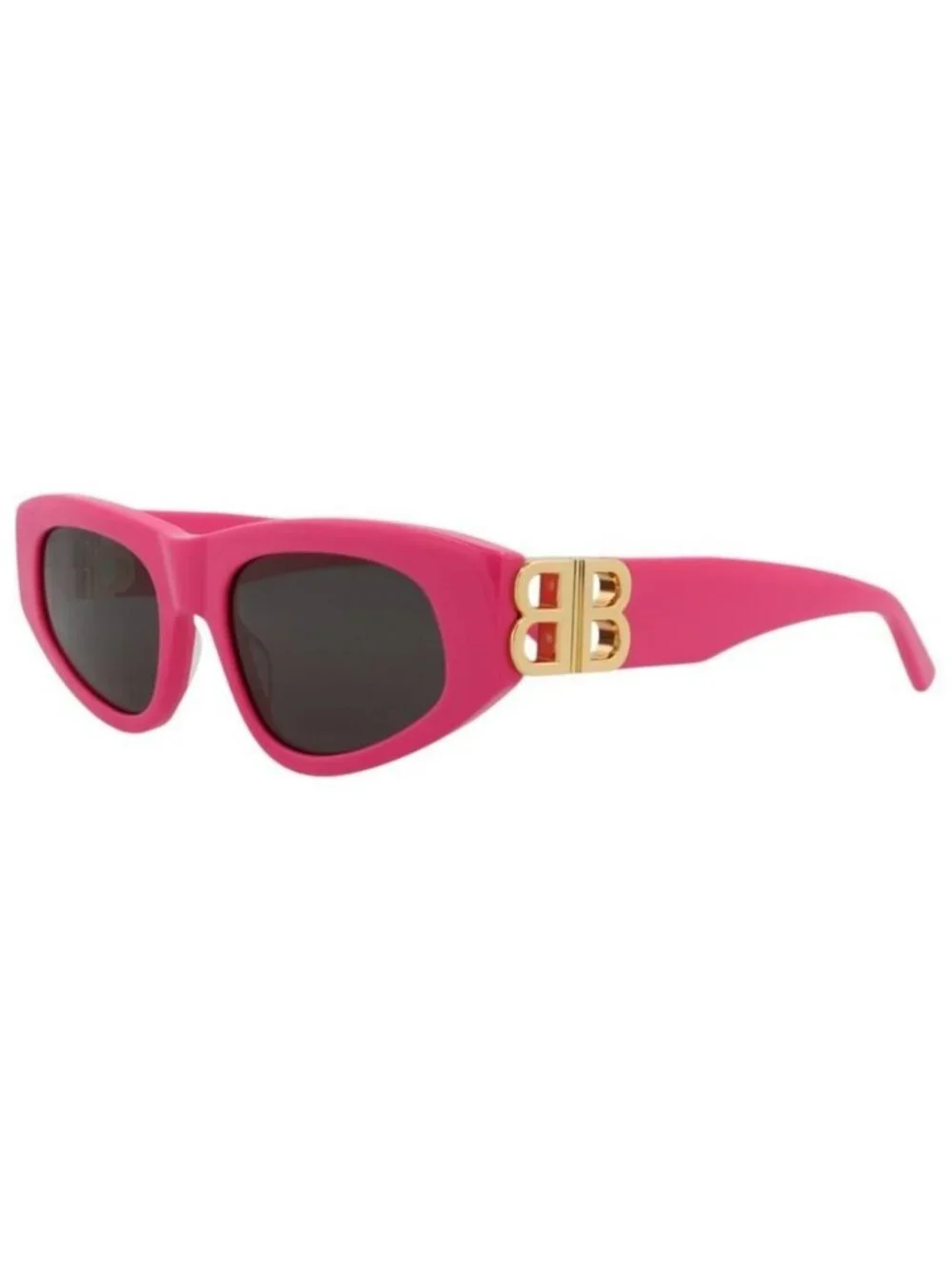 New Balenciaga Womens Cat Eye Pink Gold Grey Fashion Designer Sunglasses